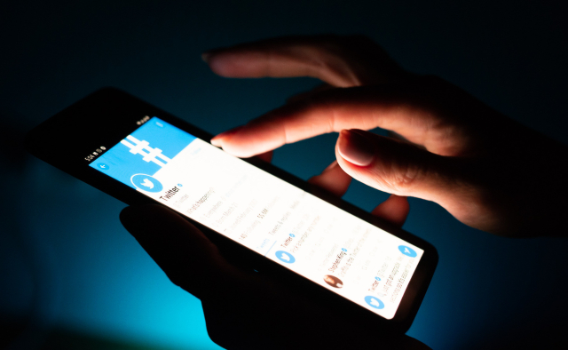 Twitter auf einem Smartphone