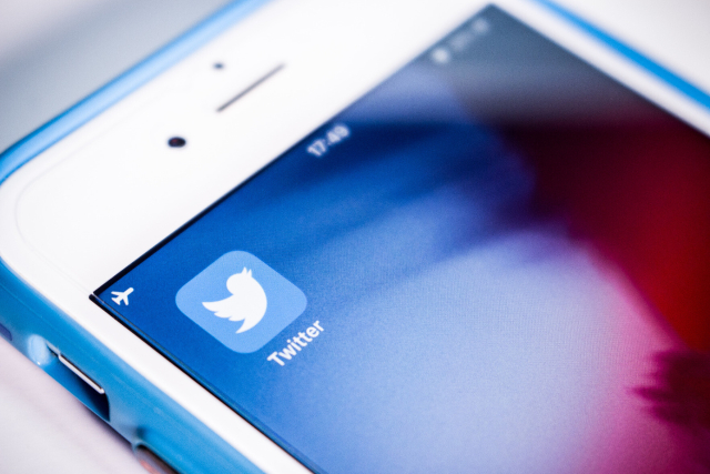 Twitter auf einem Smartphone