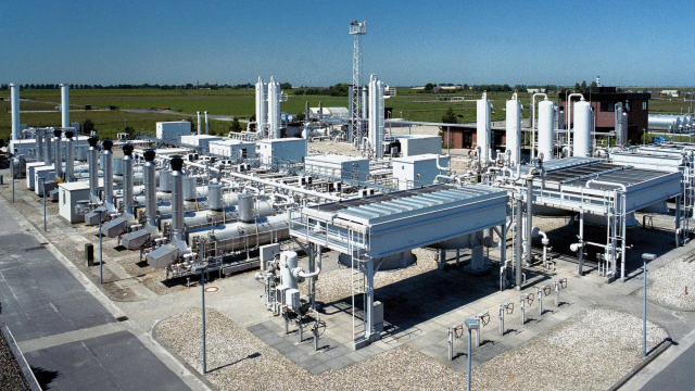 Gas-Verteilerstation