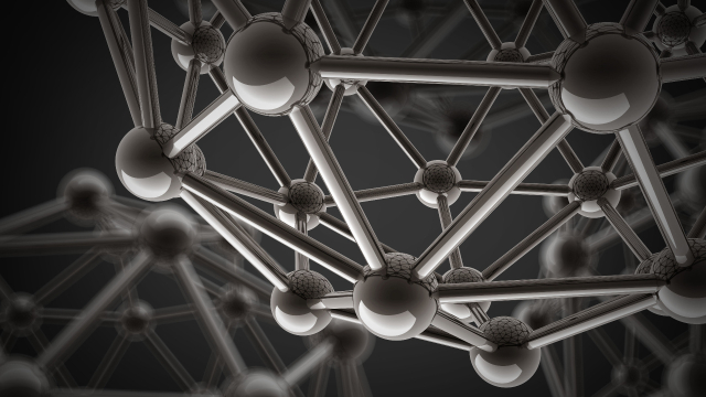 Stilisierte Atomstruktur