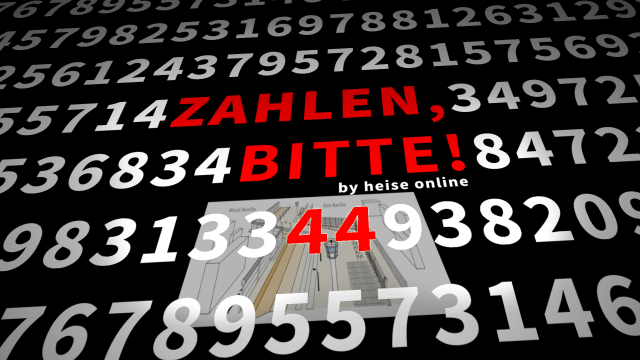 Logo von Zahlen, bitte! mit der Zahl 44