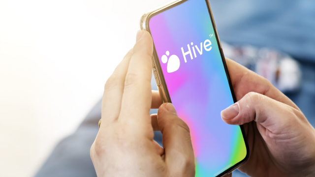 Hive-Symbol auf Smartphone