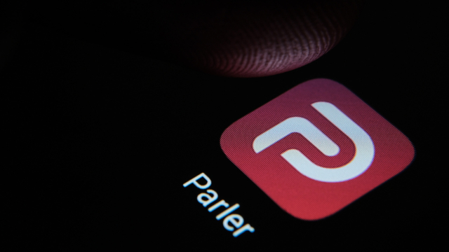 Parler-App auf einem Smartphone