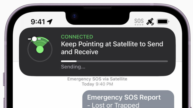 Notrufhinweis auf iPhone