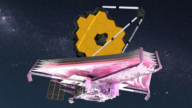 Künstlerische Darstellung des Weltraumteleskops James Webb
