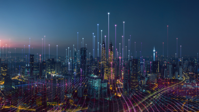 Futuristische Skyline
