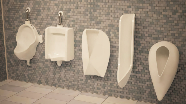 Verschiedene Urinale