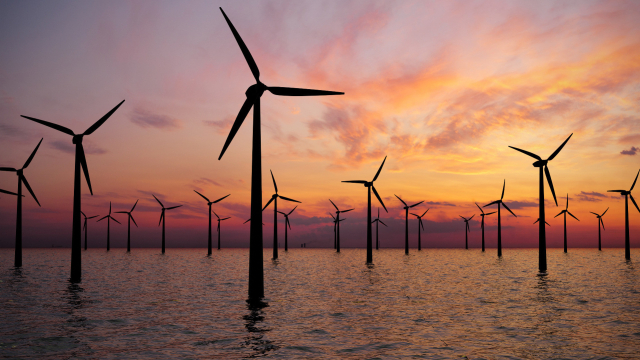 Windräder im Meer