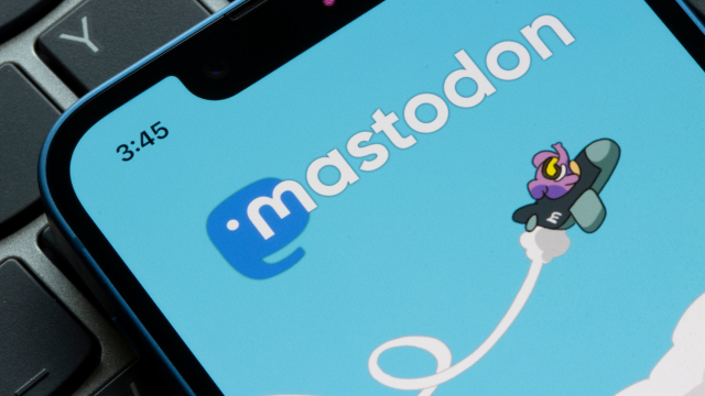 Mastodon-Startbildschirm auf Smartphone