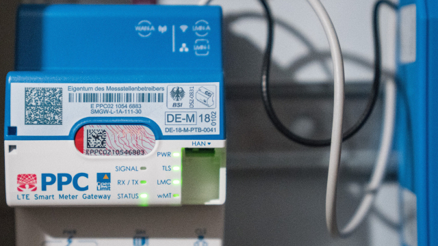 Nahaufnahme eines Smart Meter Gateways