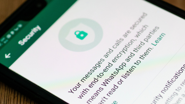 Hinweis zur Verschlüssung in WhatsApp