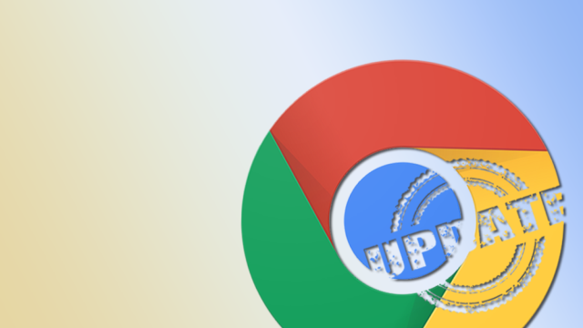 Chrome-Logo mit Update