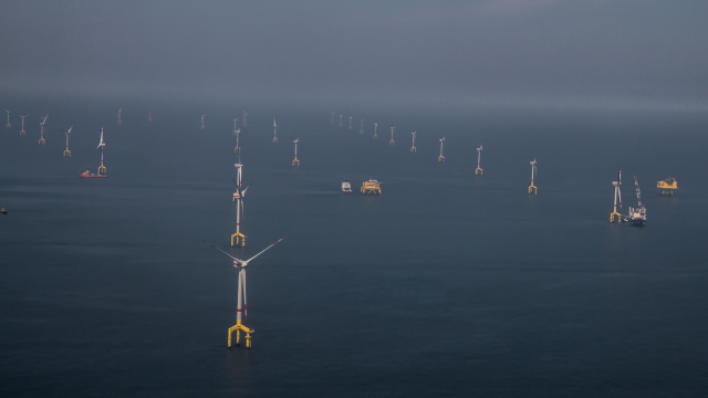 Windräder im Meer