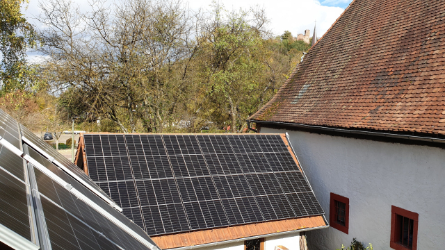 Solaranlage auf Hausdach