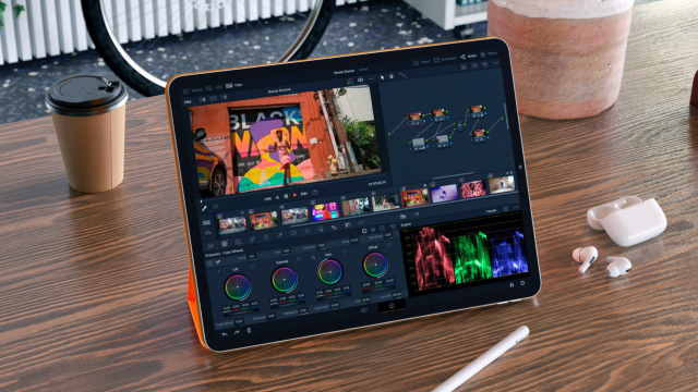 DaVinci Resolve auf einem iPad