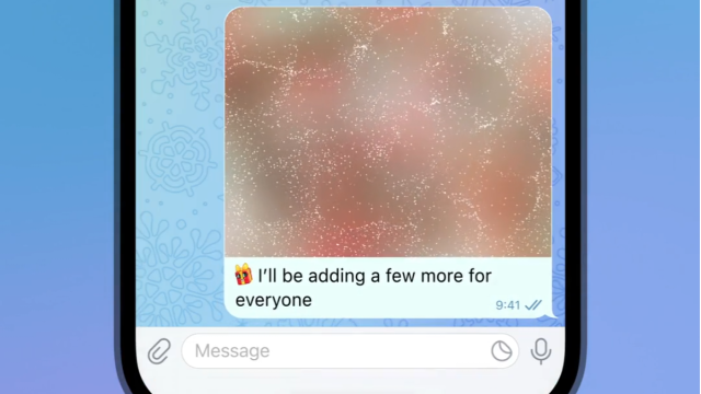 Ein Spoiler auf Telegram