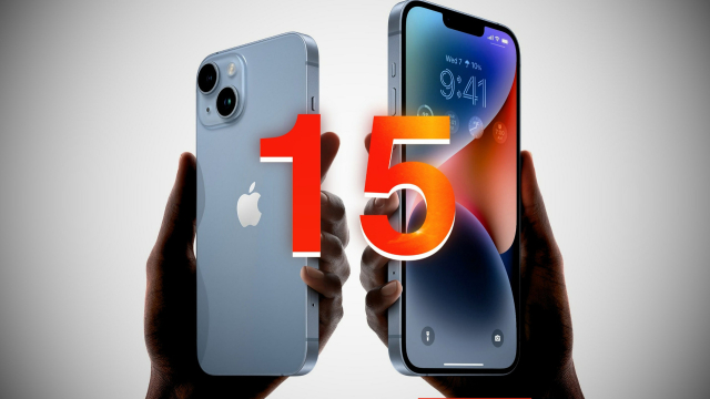 Zwei iPhones und die Zahl "15"