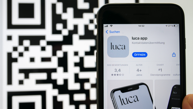 Luca-App auf Smartphone