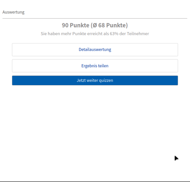 screenshoot quiz null ahnung dennoch 90 punkte