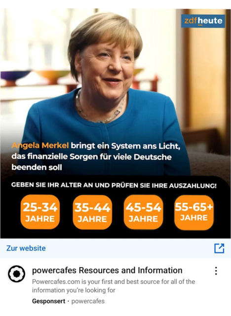 Angela Merkel spricht im ZDF darüber wie man reich wird...