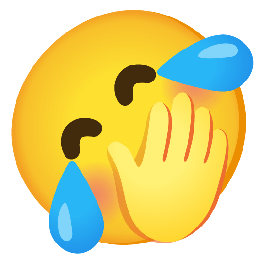 Emoji Kitchen-Sticker der Emojis 🤣 und 🤭