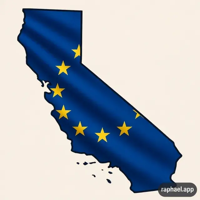 Kalifornien in als Teil der EU.